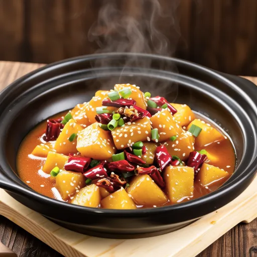Potato and Spicy Pepper Braised Side Dish
