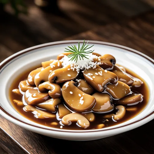 Matsutake-style Simmered King Oyster Mushrooms