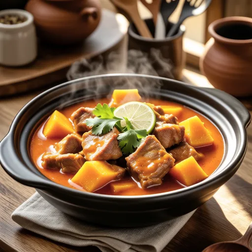 Pumpkin and Pork Tomato Curry Stew
