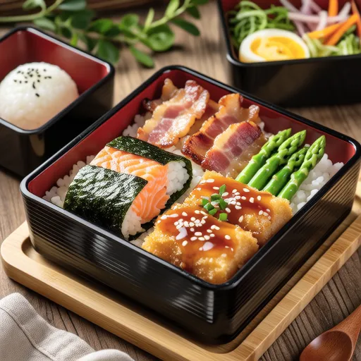 Salmon Nori Fry Bento