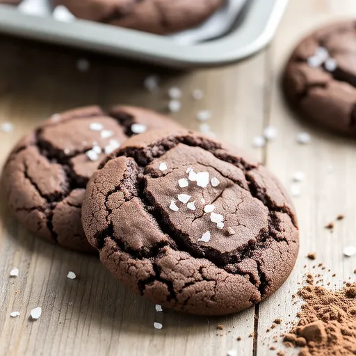 Salted Chocolate Crack Cookies