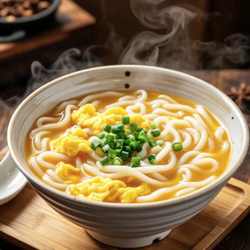 Egg Soup with Glass Noodles