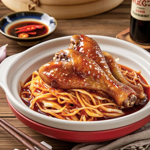 Grilled Chicken with Chinese Marinated Napa Cabbage