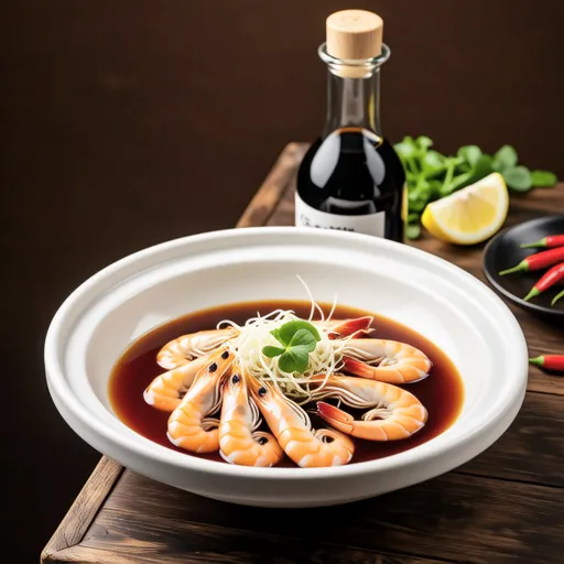 Soy Sauce Steamed Shrimp
