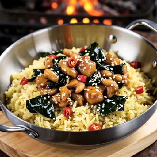 Chicken Perilla Leaf Fried Rice