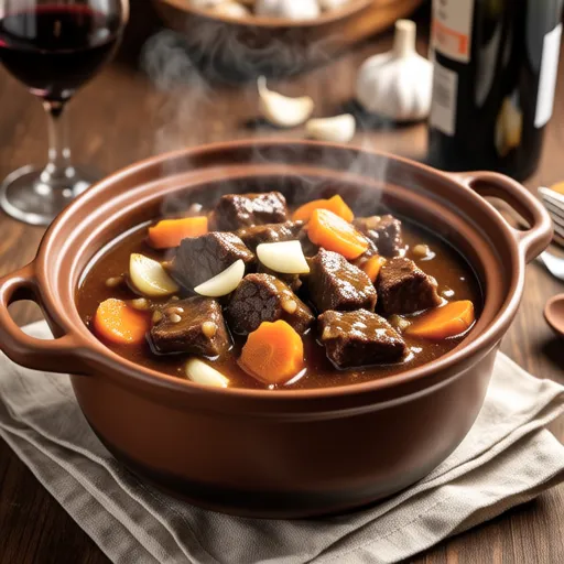 Beef and Carrot Red Wine Stew