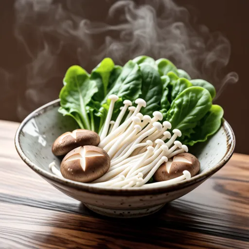 Ruccola and Shimeji Ohitashi
