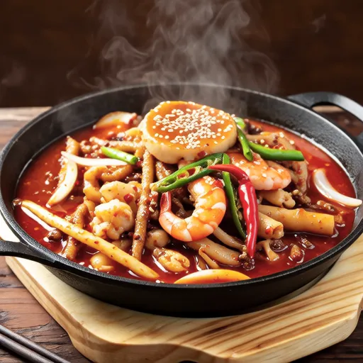 Spicy Stir-fried Fish Cake and Ham