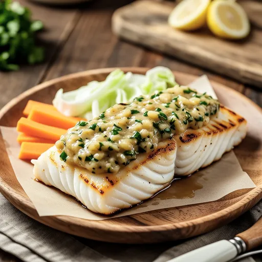 Grilled Cod with Scallion Mayo