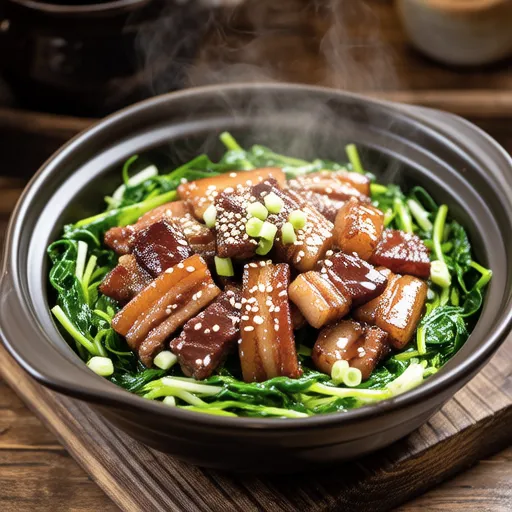 Pork Shabu and Mizuna Salad