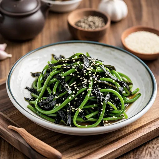 Garlic Sprout Seaweed Namul
