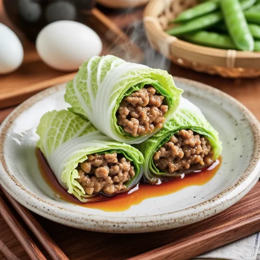 Japanese-Style Tender Stuffed Cabbage Rolls