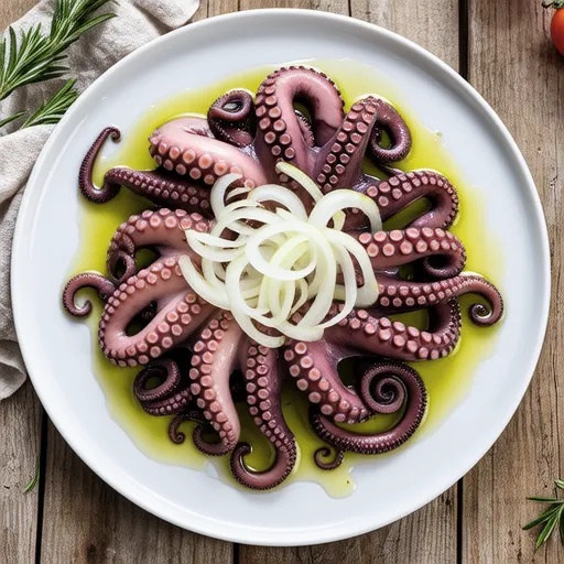 Octopus Carpaccio (White Wine Vinegar Flavor)