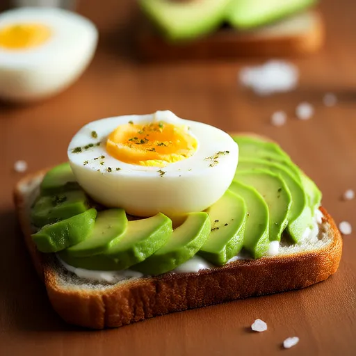 Avocado and Egg Open Sandwich