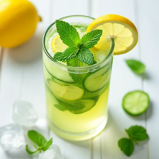 Gurken- und Zitronen-Detox-Wasser