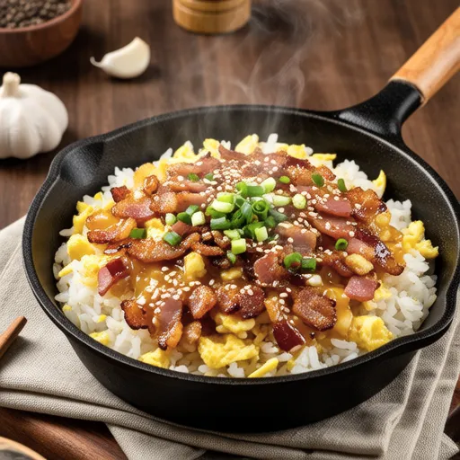 Garlic Bacon Fried Rice