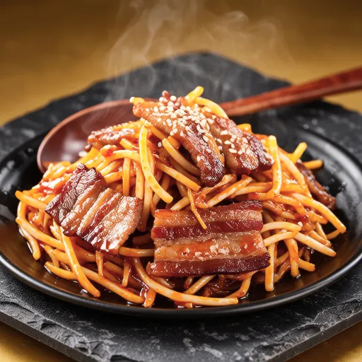 Bean Sprout Pork Belly Stir-fry