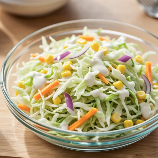 Cabbage Coleslaw with Sweet Corn
