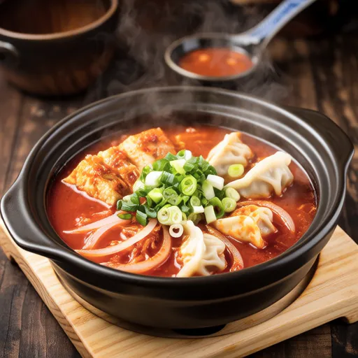 Spam Dumpling Kimchi Roll Steamed Dish