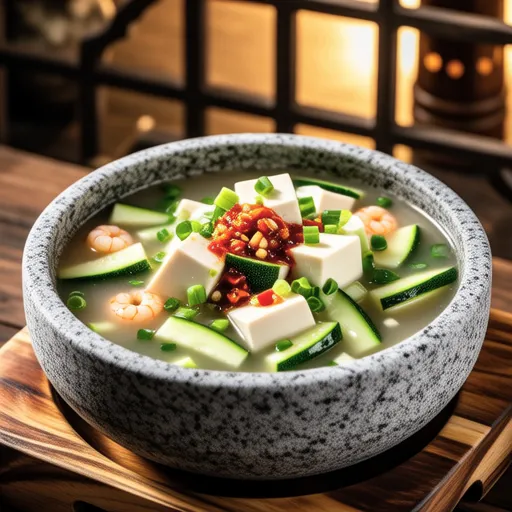 Zucchini Tofu Soup