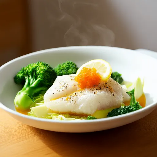 Steamed Fish and Vegetables
