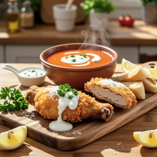 Yogurt Recipes: Crispy Fried Chicken & Tomato Soup