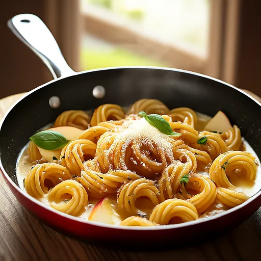 Apple and Cheese Pasta
