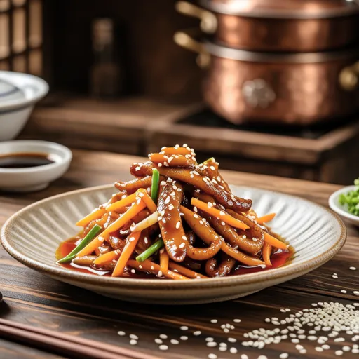 Shishito Peppers and Hanpen Kinpira