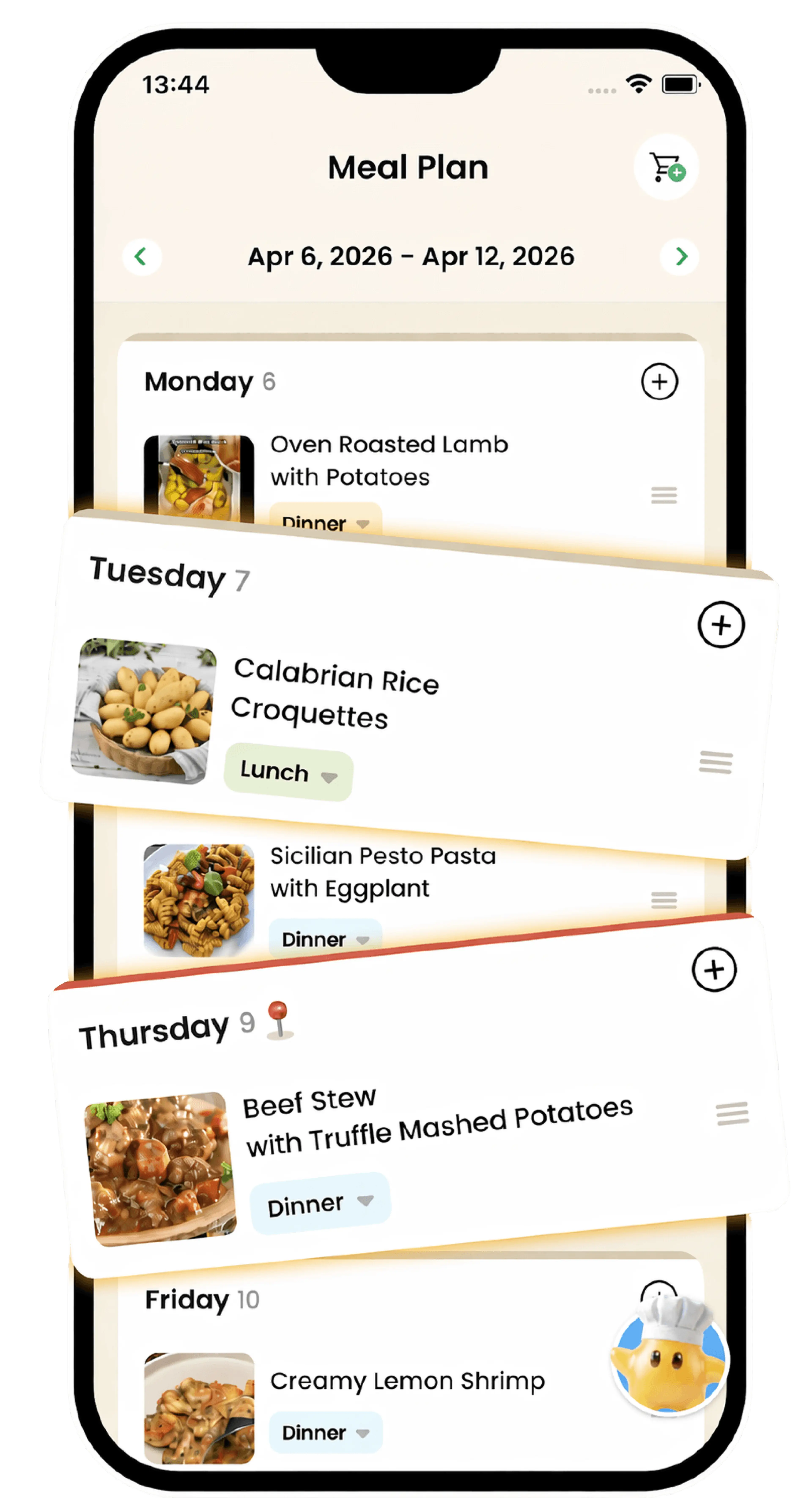 Create a weekly meal plan that works with your week