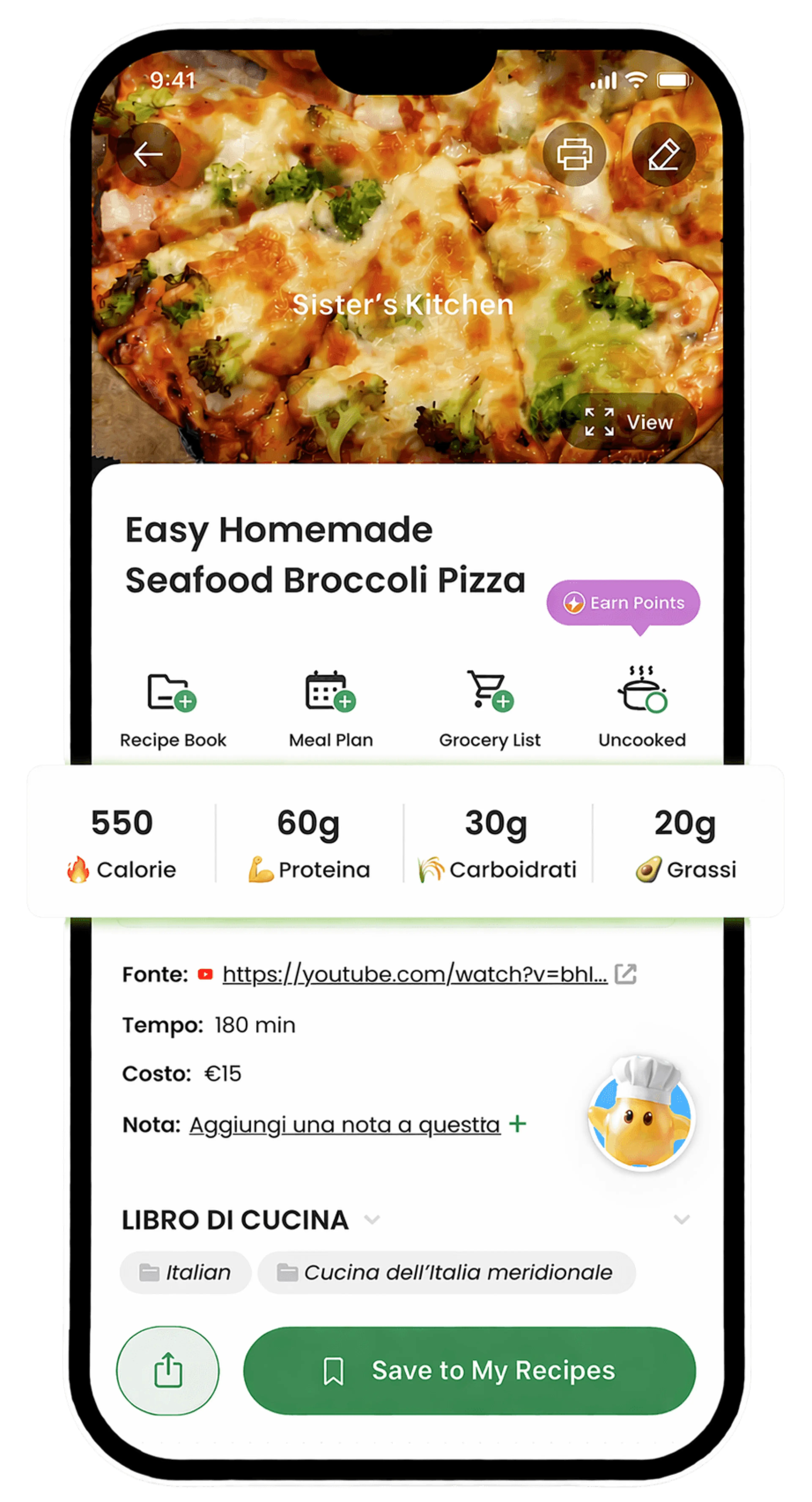 See calories and macros before you cook