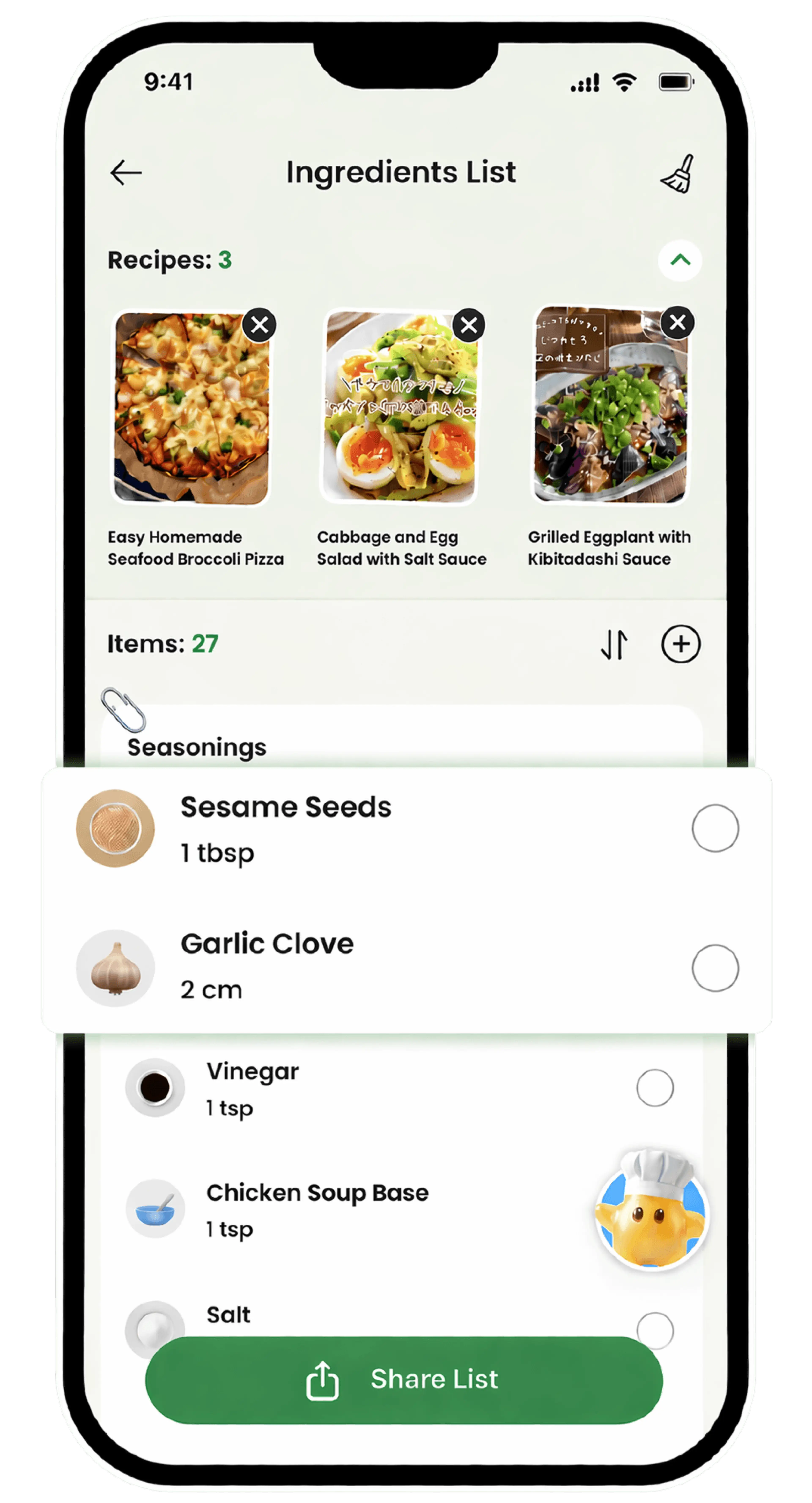 Turn your meal plan into a shopping list that’s ready to go