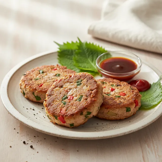Tuna Steak with Perilla Leaves